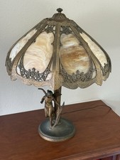Vintage Art Nouveau Slag Glass