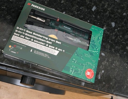 Gas soldering iron set - 3-in-1,