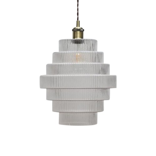 Modern tier clear ribbed - modern, 7