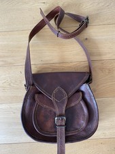 Great Seal of The State of Oklahoma 1907 Leather Crossbody Messenger Saddle Bag