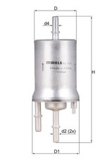 MAHLE KL572 Fuel Filter 54.6mm