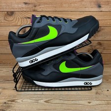 Nike Trainers Mens Sz UK 10.5 Air Wildwood ACG Black Electric Green Trail Shoes
