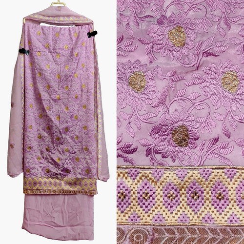 Lavender pure crepe - pure, resham