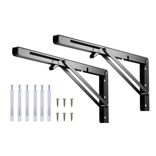 2pcs folding shelf brackets - folding,