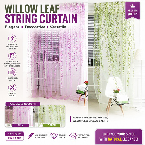 Green leaf sheer tulle - green,