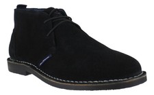 Ben Sherman Hemmings Mens Black Retro Smart Classic Lace Up Ankle Boots