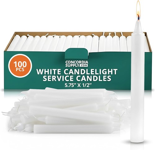 100pcs white vigil - 100pcs,
