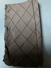 M&S Brown Diamond Opaque Tights. 40 Denier. Medium