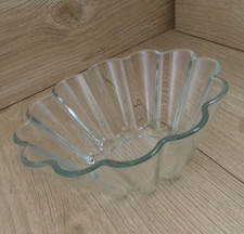 Vintage Pyrex 20cm 823 Fluted Clear Glass Jelly Trifle Brioche Bowl France