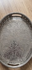 Moroccan Silver Plated Tray