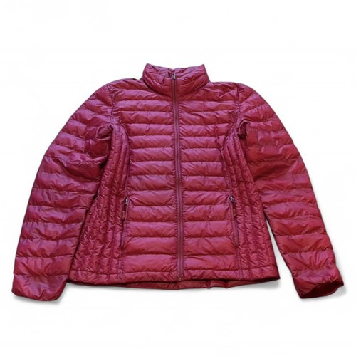 Red puffer jacket heat - red,