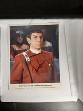 Leonard Nimoy Star Trek Authentic Signed 8x10 Photo Autographed