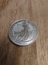 Royal Mint UK Silver Britannia 1oz Fine Silver Bullion Coin 2021 Lovely Capsule