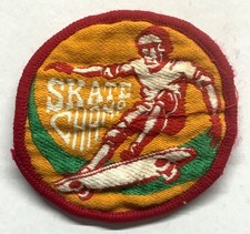 Vintage Skate Champ Sew On Patch Skateboarding Cloth Badge