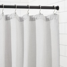 Amazon Basics Telescopic Shower Curtain Pole, 91-137 cm, Black, 37