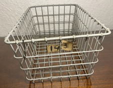 Vintage Wire Gym Locker Basket