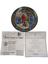 Wedgwood Arthur Draws the Sword Bone China Collector Plate King Arthur