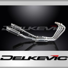 YAMAHA XJR1200 FULL 4-2 EXHAUST SYSTEM 200mm CARBON ROUND SILENCERS