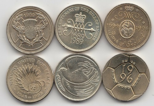 Two pound coins 1986 - coins, 1989