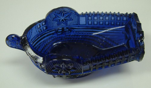 Cobalt blue lacy glass - cobalt, steam