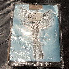 ??New Pair Silkies Size S. Ultra Control Top Tights natural nude Sheer ?