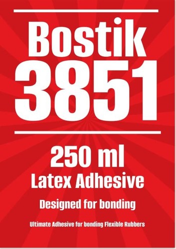 Latex rubber glue bostik 3851 - latex,