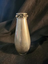 Beautiful Vintage Royal Selangor Pewter Bud Vase Approx. 5ins tall ornate neck