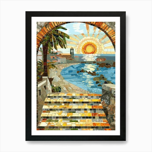 Santa cruz art print framed - cruz,