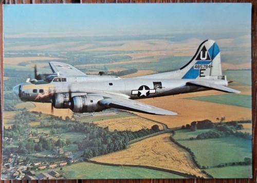 Postcard boeing b17g flying - boeing,