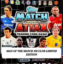 Match Attax Man of the Match Limited Edition 100 Club 2011 2012 Premier League