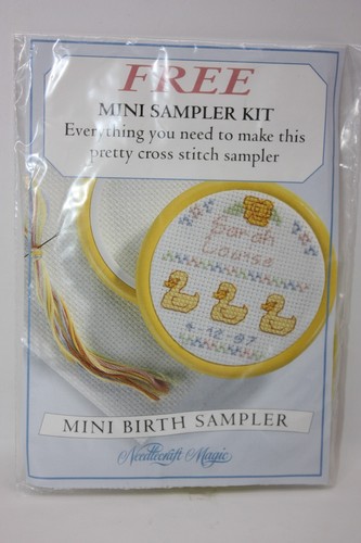 Mini birth sampler cross - birth,