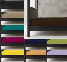 Plain Dyed Fitted Bed Sheet Poly-cotton Bedding Bed Linen Single Double King 4FT