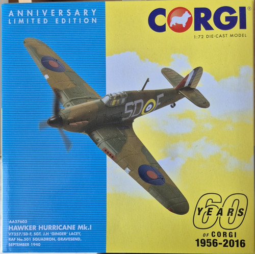Corgi aviation hurricane i - hurricane, mk.i