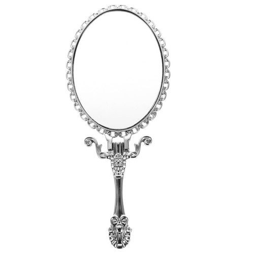 Vintage hand mirror with - vintage,