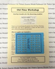 Old Time Workshop NG251/009 Isle Of Man Railway Locomotive Numbers Serif & Sans