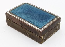 ART DECO BLUE GUILLOCHE ENAMEL