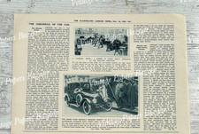 Women Driver Driving Car Motor Vehicles Daimler 1916 WW1 antique print article