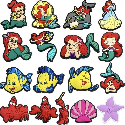 Little mermaid shoe charms - shoe,