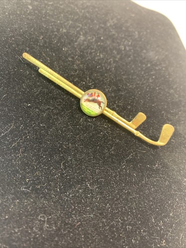 Antique brooch pin polo - pin, mallet
