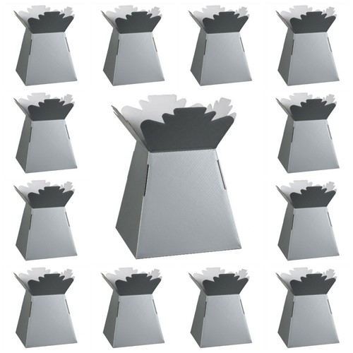 Silver living vases - living, florist