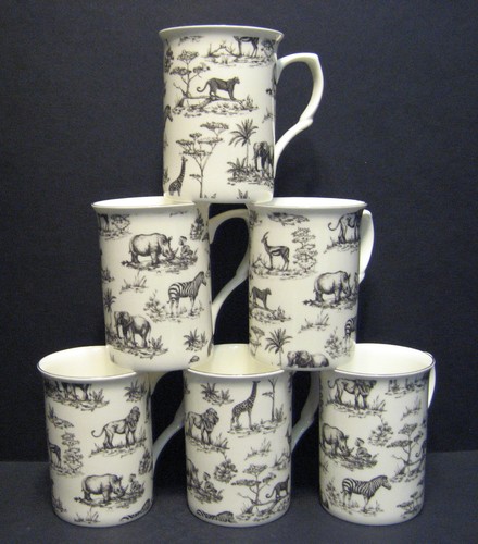 Set mugs safari elephant - mugs,