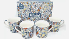 Golden Lily Mugs Set of 4 for Coffee or Tea Mugs William Morris ideal  gift