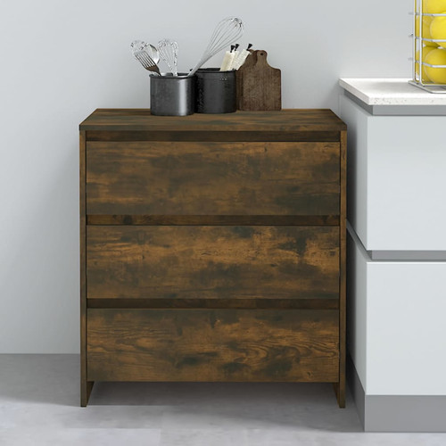 Sideboard smoked oak 70x41x75 - smoked,
