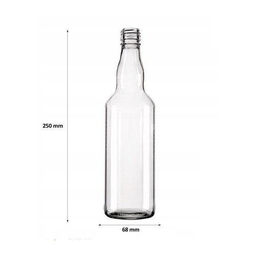 Glass bottle with screw cap - bottle,