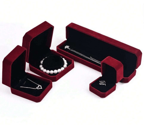 Velvet jewellery box ring - jewellery,