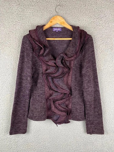 Purple tight knit coloured - purple,