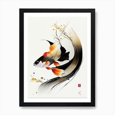 Kin Showa Koi Fish Minimal