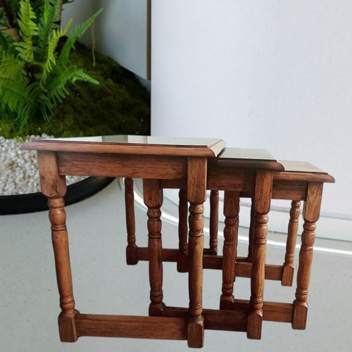 Solid oak nesting coffee - nesting,