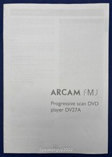 Original Arcam FMJ DV27A DVD