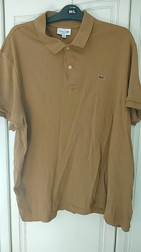 Lacoste men beige cotton - lacoste, men’s